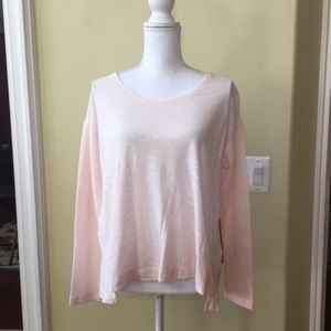 Kenar Light Pink Mixed Media Top